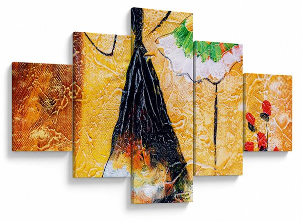 Obraz - Tańczące baletnice, obraz olejny (125x70 cm)