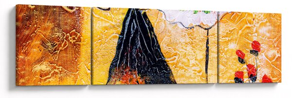 Obraz - Tańczące baletnice, obraz olejny (170x50 cm)