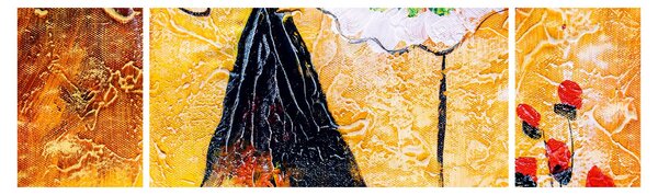 Obraz - Tańczące baletnice, obraz olejny (170x50 cm)