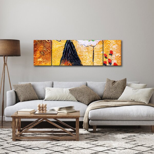 Obraz - Tańczące baletnice, obraz olejny (170x50 cm)
