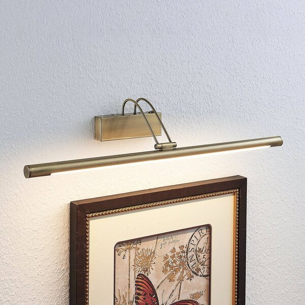 Oświetlenie obrazów Mailine Lindby, brązowy / mosiężny, salon / jadalnia, metal, nowoczesny
