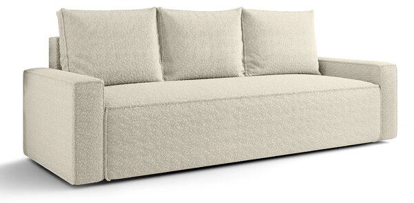 Beżowa rozkładana sofa z pojemnikiem Z7-D79