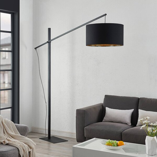Lampa łukowa - lampa stojąca Mossa Arcchio, czarny, salon / jadalnia, metal, nowoczesny