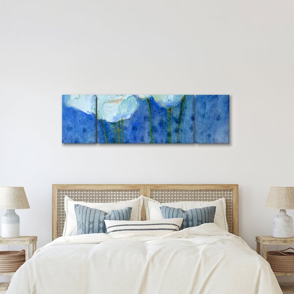 Obraz - Białe tulipany (170x50 cm)