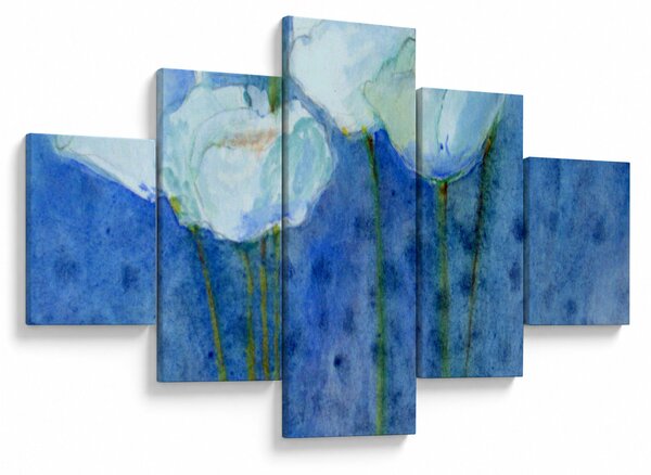 Obraz - Białe tulipany (125x70 cm)