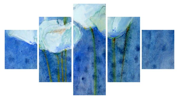 Obraz - Białe tulipany (125x70 cm)