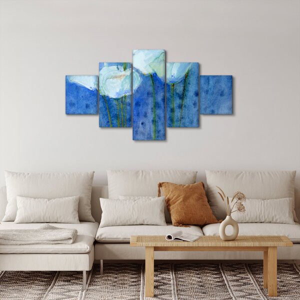 Obraz - Białe tulipany (125x70 cm)