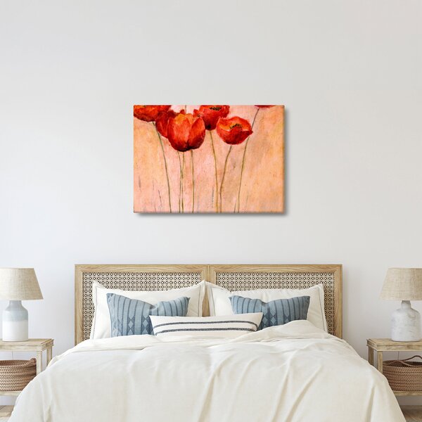 Obraz - Czerwone tulipany (70x50 cm)