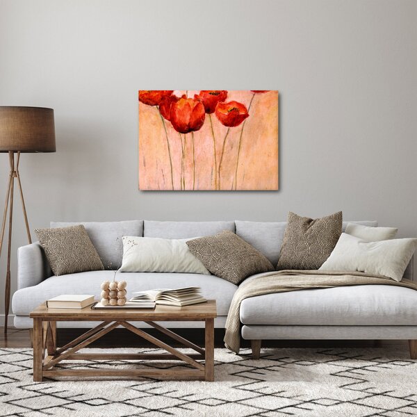 Obraz - Czerwone tulipany (70x50 cm)