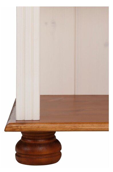 Biało-naturalny regał z litego drewna sosnowego 70x181 cm Ella – Støraa
