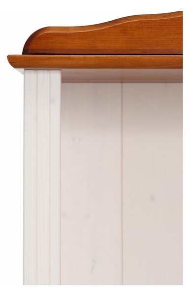 Biało-naturalny regał z litego drewna sosnowego 70x181 cm Ella – Støraa