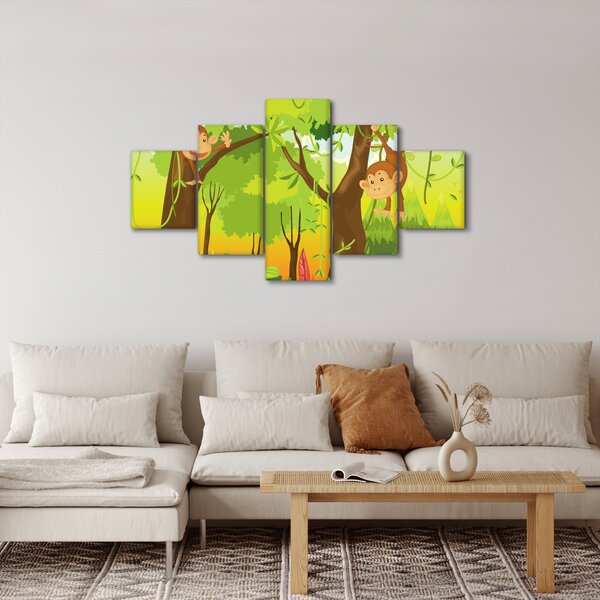 Obraz - Małpy (125x70 cm)