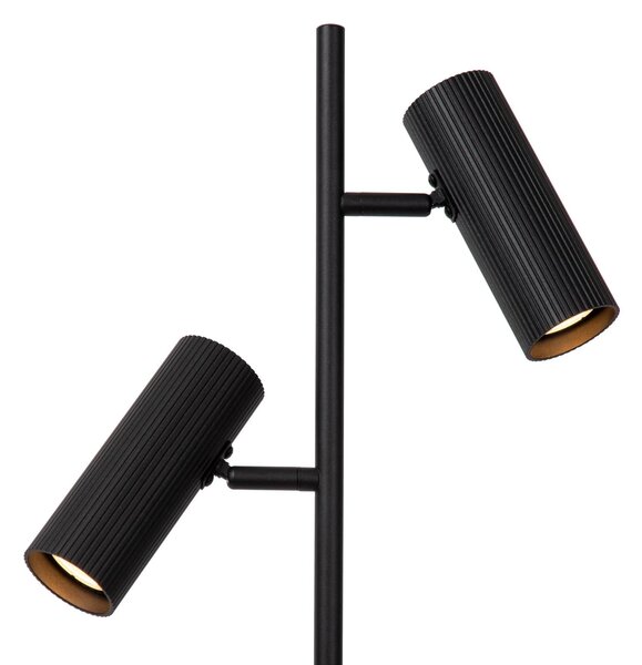 Lucide Lampa stojąca Clubs, czarny, salon / jadalnia, aluminium, nowoczesny