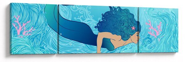 Obraz - Syrenka (170x50 cm)