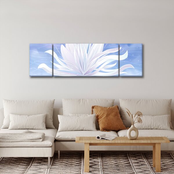 Obraz - Kwiat lotosu (170x50 cm)