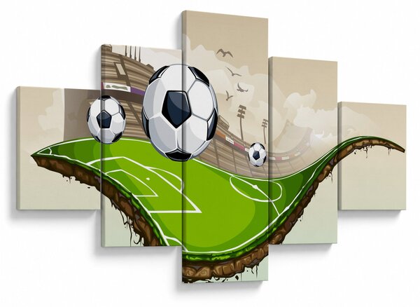 Obraz - Boisko do piłki nożnej (125x70 cm)