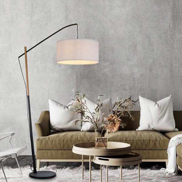 JUST LIGHT. GmbH Lampa stojąca Green Sofie, biały / opal, salon / jadalnia, metal, nowoczesny
