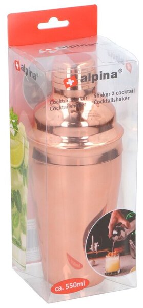 Shaker ALPINA 1060637 Różowe złoto (550 ml)