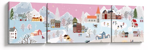 Obraz - Magiczna zima (170x50 cm)
