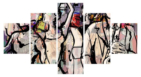 Obraz - Jazzowa noc (125x70 cm)