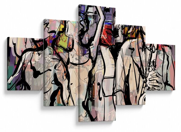 Obraz - Jazzowa noc (125x70 cm)