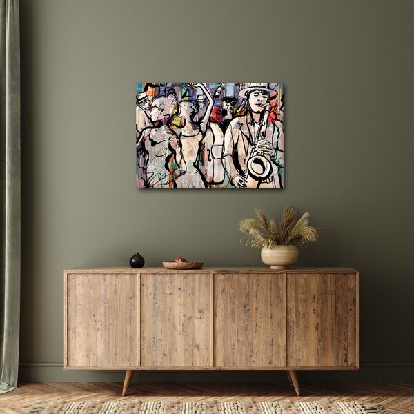 Obraz - Jazzowa noc (70x50 cm)
