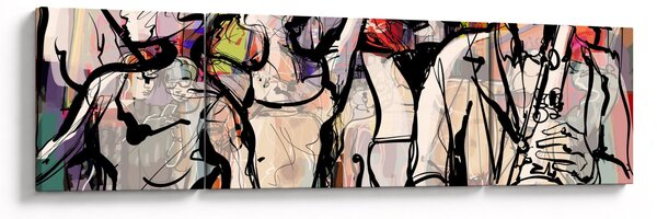 Obraz - Jazzowa noc (170x50 cm)