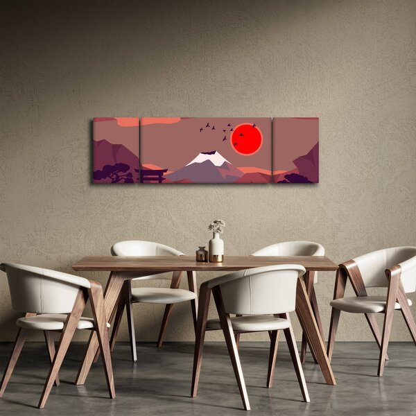 Obraz - Ilustracja góry Fuji (170x50 cm)