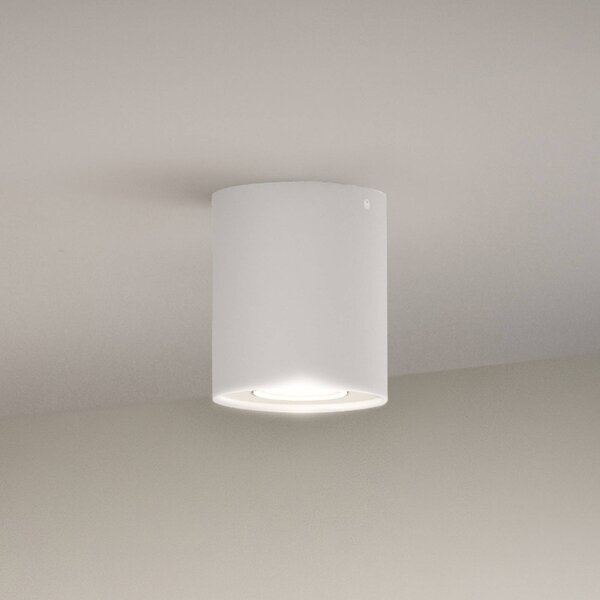 Philips Hue White Ambiance Pillar downlight LED, biały Pillar, możliwość ściemniania, biały / opal, salon / jadalnia, metal, nowoczesny