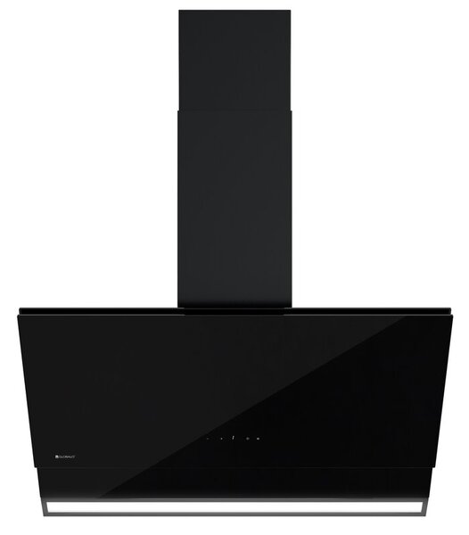 Okap GLOBALO Zenesor 90.2 Czarny 760m3/h 63dB klasa A