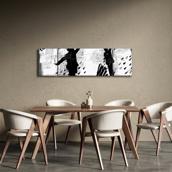 Obraz - Sztuka uliczna - zamieszanie (170x50 cm)