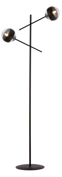 Lampa stojąca podłogowa Emibig 2xE14 40W LINEAR LP2 BLACK/STRIPE 1168/LP2
