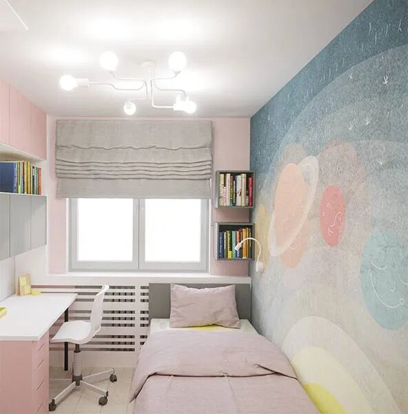 Biała sześcioramienna lampa sufitowa w stylu loft - 4X x A627 M1-C80