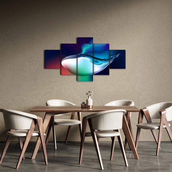 Obraz - Kosmiczny wieloryb (125x70 cm)