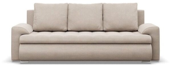Kanapa rozkÅadana, Bosco, velvet, 222x96x92 cm, beÅ¼owy | TYLETEGOTU