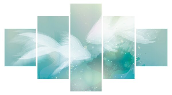 Obraz - Rybki (125x70 cm)