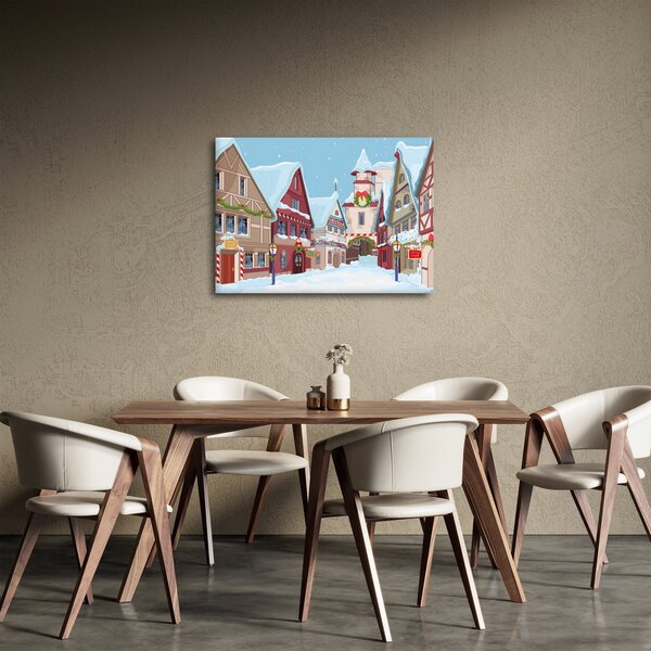 Obraz - Zimowa aleja (70x50 cm)