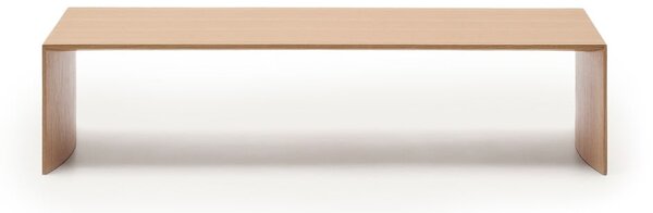Stolik w dekorze dębu w jasnym naturalnym kolorze 70x140 cm Litto – Kave Home