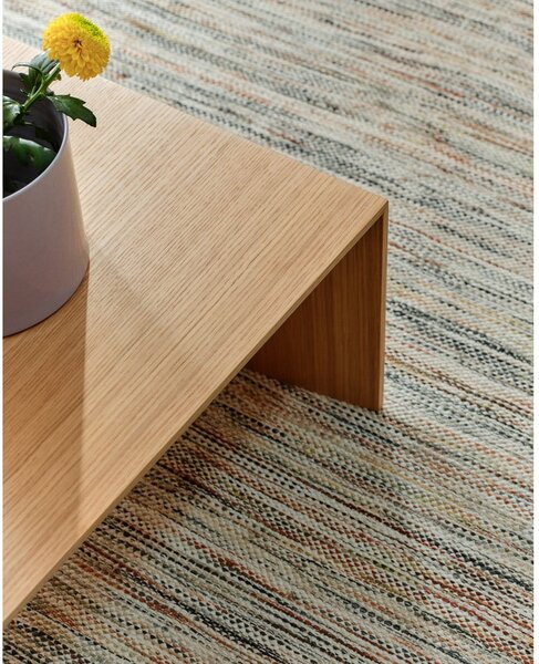 Stolik w dekorze dębu w jasnym naturalnym kolorze 70x140 cm Litto – Kave Home