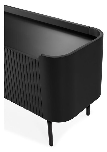 Czarna szafka pod TV 180x55x40 cm Willa – MOME