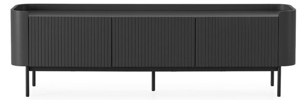 Czarna szafka pod TV 180x55x40 cm Willa – MOME