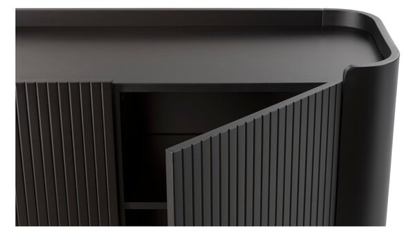Czarna szafka pod TV 180x55x40 cm Willa – MOME