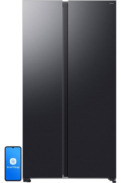 Lodówka SAMSUNG AI RS70F65QEFEO Side by Side No Frost 178.4cm Grafitowa stal