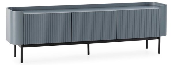 Szaroniebieska szafka pod TV 180x55x40 cm Willa – MOME
