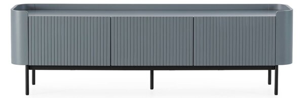 Szaroniebieska szafka pod TV 180x55x40 cm Willa – MOME