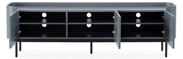 Szaroniebieska szafka pod TV 180x55x40 cm Willa – MOME