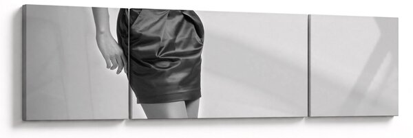 Obraz - Kobieta w krótkiej sukience (170x50 cm)