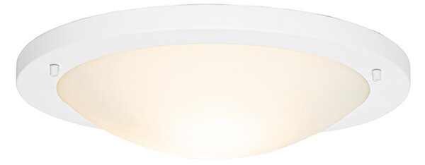 Zewnetrzna Nowoczesna lampa sufitowa biała 41 cm IP44 - Yuma Oswietlenie zewnetrzne