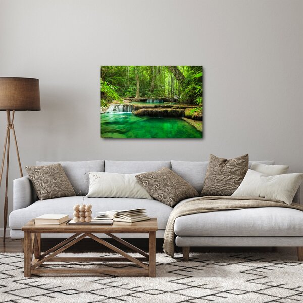 Obraz - Wodospad Erawan w Kanchanaburi, Tajlandia (70x50 cm)