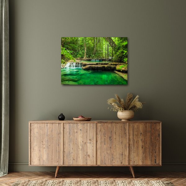 Obraz - Wodospad Erawan w Kanchanaburi, Tajlandia (70x50 cm)